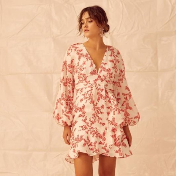 Keepsake the Label 100% Linen Fallen Long Sleeve Dress XS - Picture 14 of 15